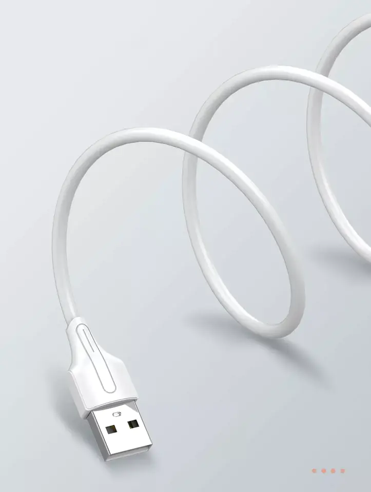 Kabel USB-A - micro-USB LDNIO 1m 2.1A biały LS541M