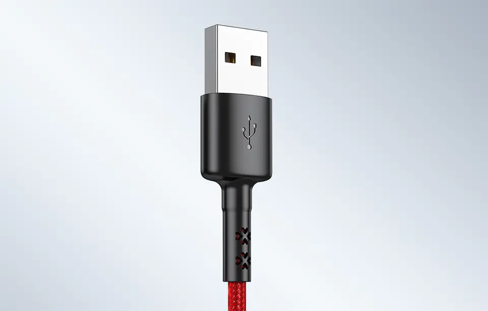 USB to USB-C cable Vipfan X02, 3A, 1.8m (red)