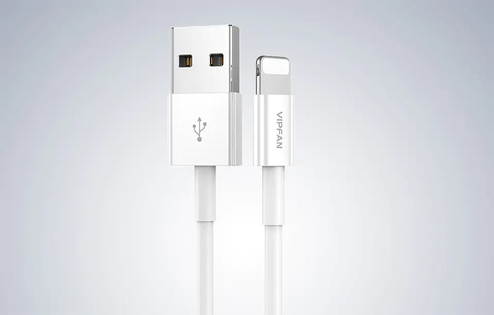 Kabel USB do Lightning VFAN X03, 3A, 1m (biały)