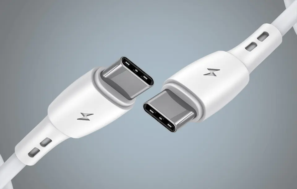 Kabel USB do USB-C VFAN Racing X05, 3A, 1m (biały)