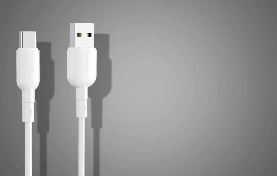 Kabel USB do USB-C VFAN Colorful X11, 3A, 1m (biały)