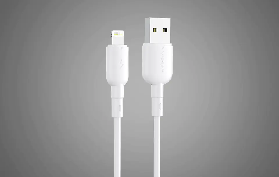 USB cable for Lightning Vipfan Colorful X11, 3A, 1m (white)