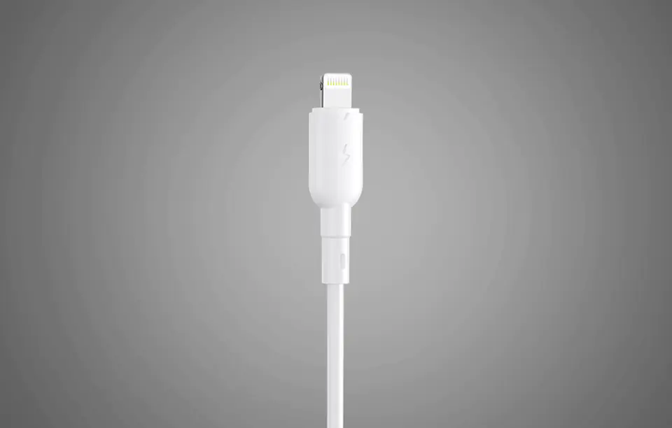 USB cable for Lightning Vipfan Colorful X11, 3A, 1m (white)