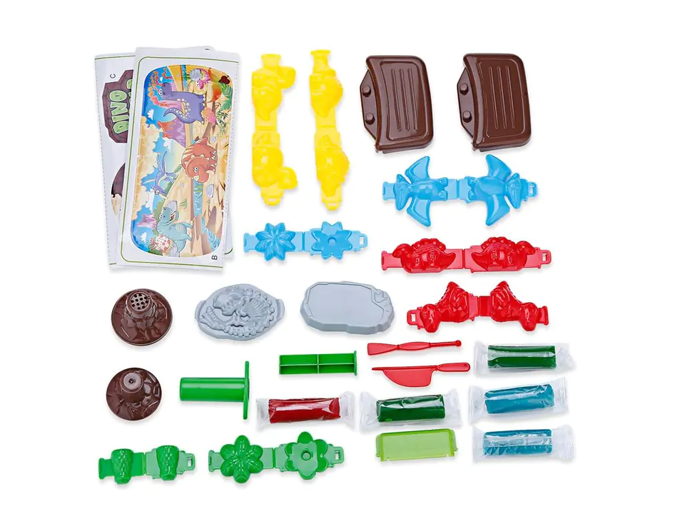 Walizka Z Masą Plastyczną, Ciastolina W Kuferku, Dinozaury