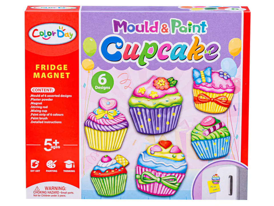Kreatywny Zestaw Stwórz Magnes, Odlew DIY BABECZKI, MUFFINKI Zrób To Sam