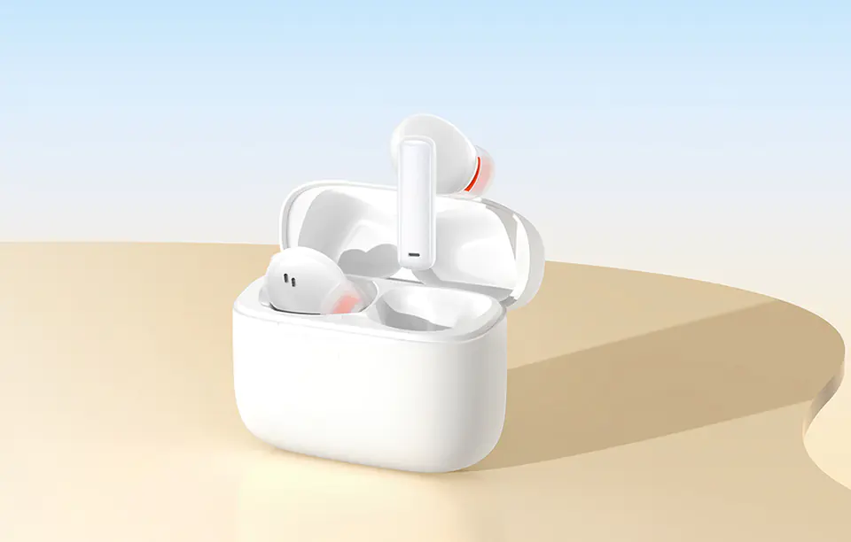 TWS Baseus Bowie M2+, ANC headphones (white)