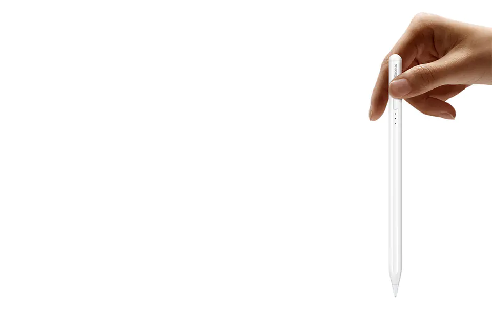 Baseus Smooth Writing Capacitive LED Stylus for Phone/Tablet (White)