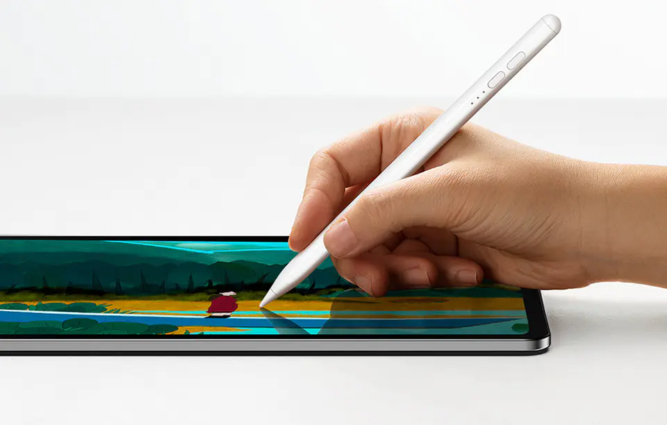 Baseus Smooth Writing Capacitive LED Stylus for Phone/Tablet (White)