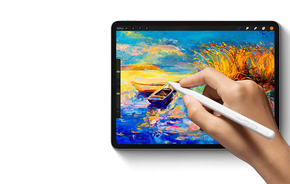 Baseus Smooth Writing Capacitive LED Stylus for Phone/Tablet (White)