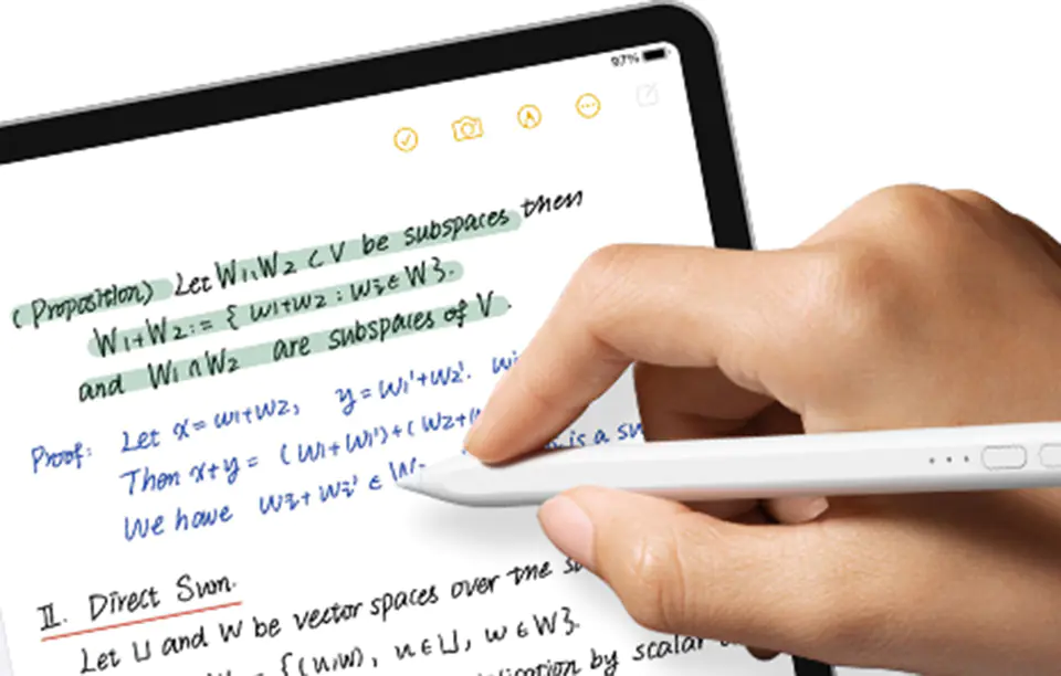 Baseus Smooth Writing Capacitive LED Stylus for Phone/Tablet (White)