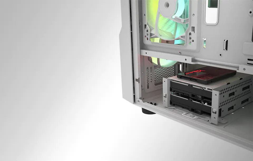 Computer case Darkflash DK431 + 4 fans (white)