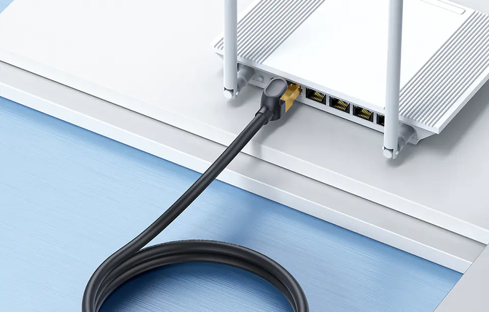 Kabel sieciowy Baseus Ethernet RJ45, 10Gb, 10m (czarny)