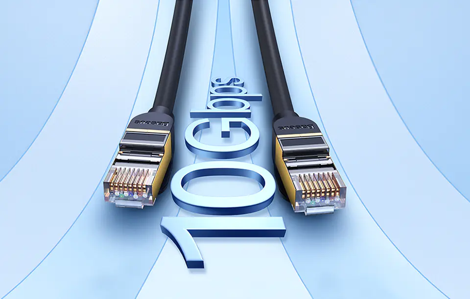 Baseus Ethernet RJ45 Network Cable, 10Gb, 5m (Black)