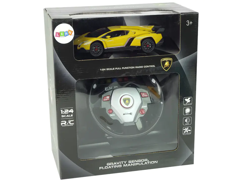 rc lamborghini with steering wheel