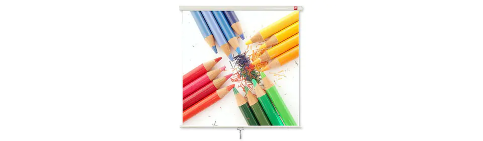 Ceiling or wall projection screen AVTEK WALL STANDARD 175 (ceiling, wall; manual expandable; 175 x 175 cm; 1:1; 97")