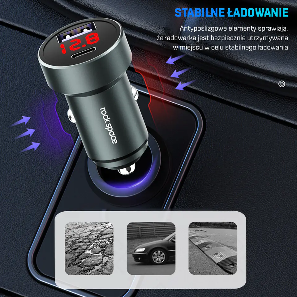 ROCK SPACE C300 Car charger 36W