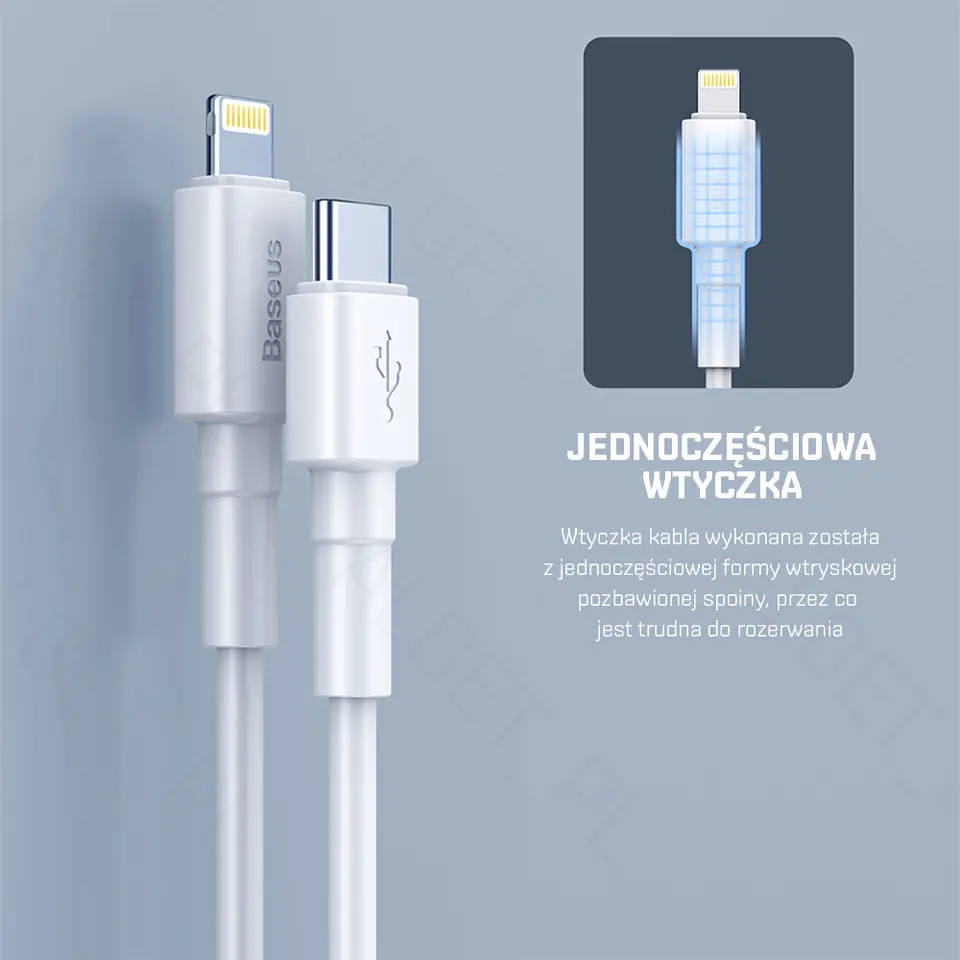 BASEUS USB-C to Lightning PD 1m Universal Cable