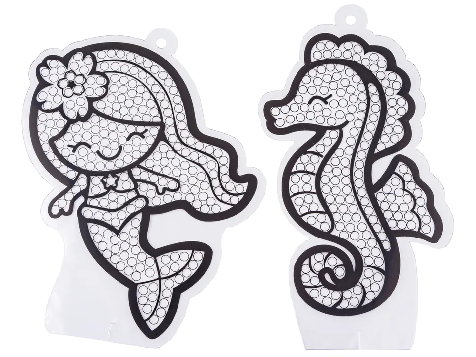 Haft Diamentowy Mozaika Diamentowa Naklejki Mozaika SYRENKI, MORSKIE ZWIERZĘTA