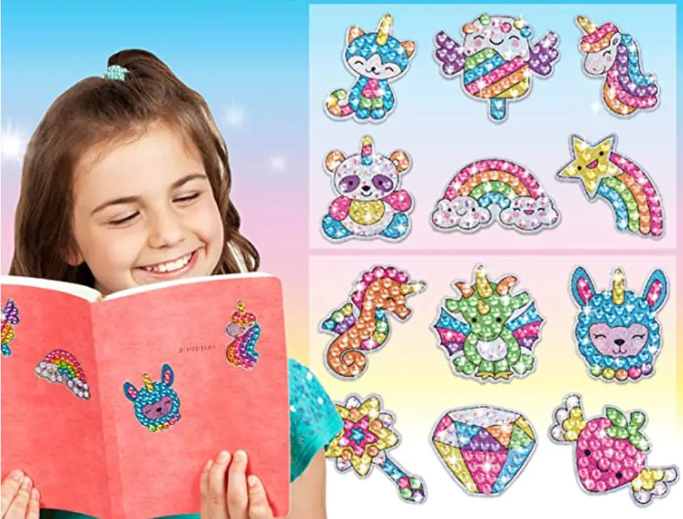 Haft Diamentowy Mozaika Diamentowa Naklejki Mozaika BAJKOWE, MAGICZNE POSTACIE