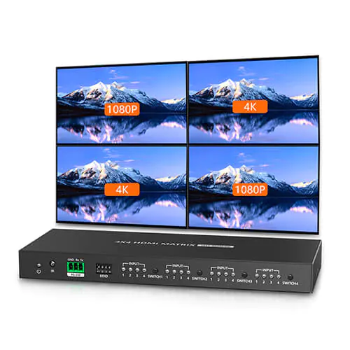 4 Wejścia HDMI, 4 Wyjścia HDMI