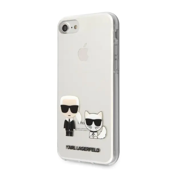 Etui ochronne na telefon Karl Lagerfeld KLHCI8CKTR do Apple iPhone 7/8/ SE 2020/2022 hardcase Transparent Karl & Choupette