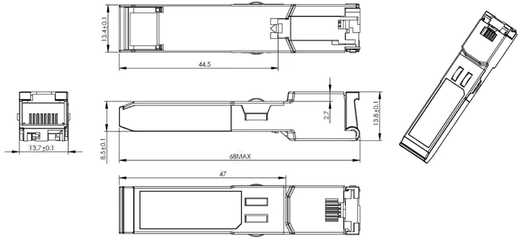 SFP Module 1.25G SFP Bi-di, 3km Cudy SM100GSB-3A