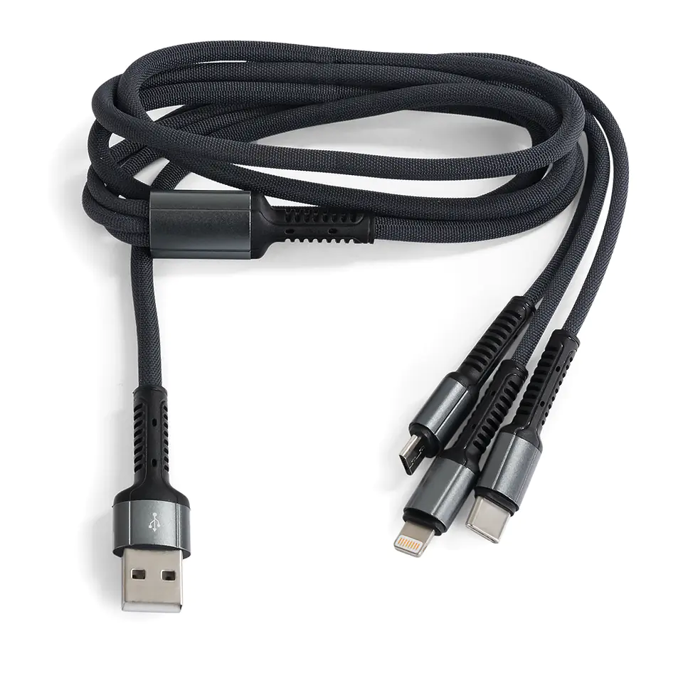 3in1 USB-A - USB-C + Micro + Lightning LDNIO cable