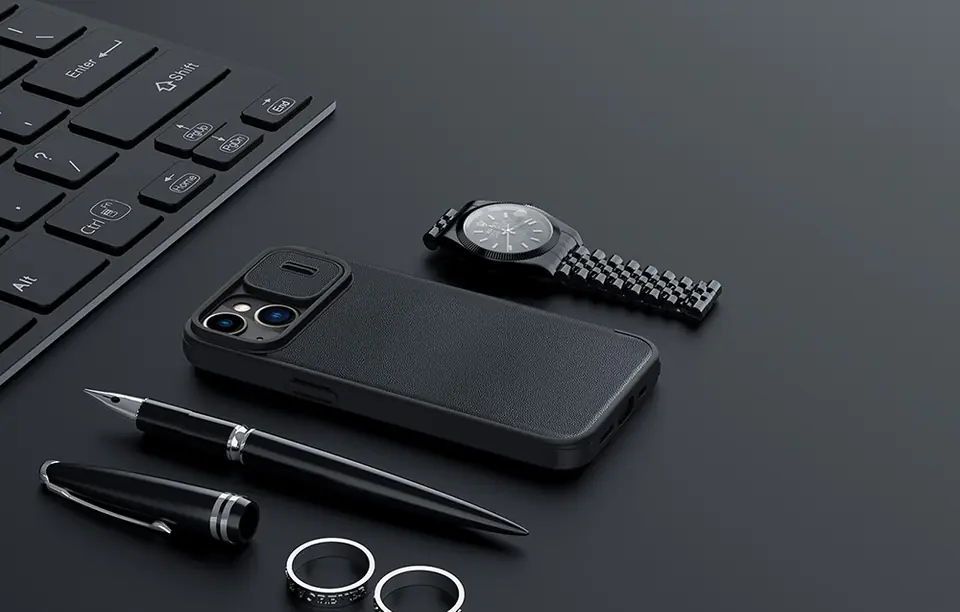 Nillkin Qin Pro Leather Case for iPhone 14 Plus (Black)