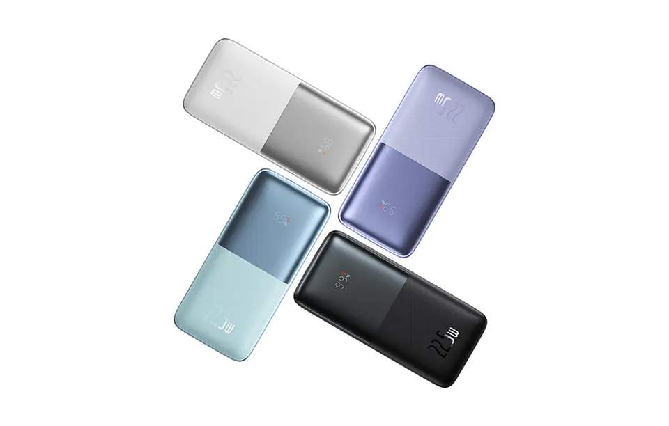 Powerbank Baseus Bipow, 10000mAh,  22.5W (fioletowy)