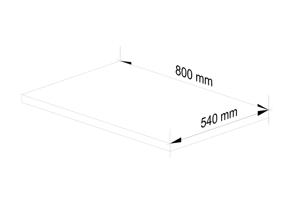 Worktop for kitchen S80 Lima - White