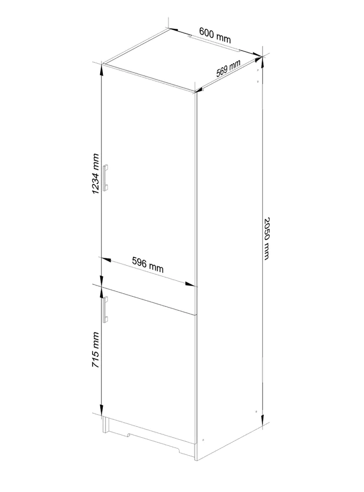 CABINET FOR REFRIGERATOR S60 / 205 LO LIMA