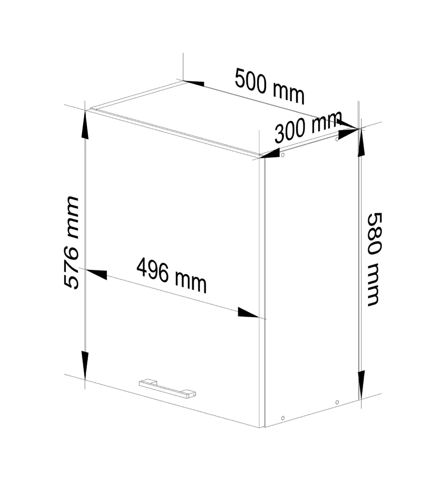 Szafka OLIWIA W50 H580 BIAŁA / BETON