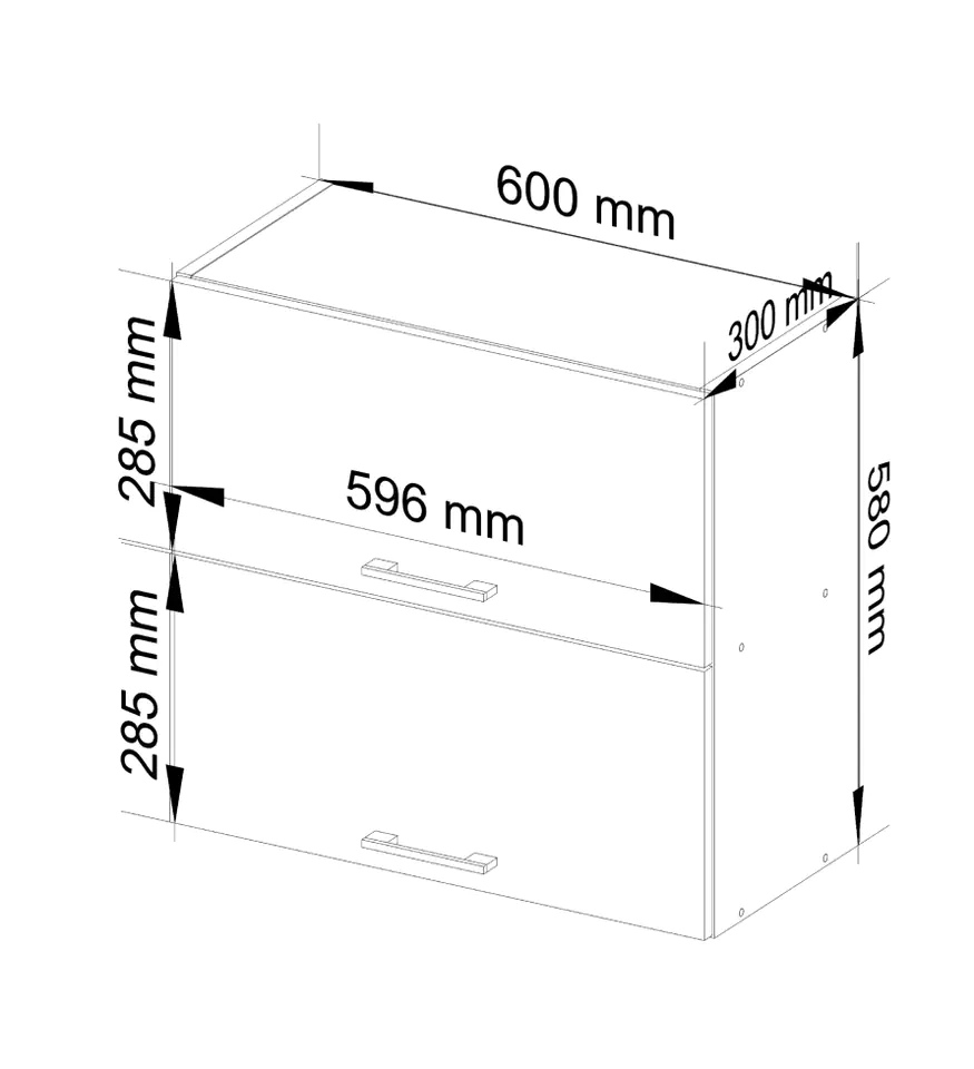 Szafka OLIWIA W60 G2 H580 BIAŁA