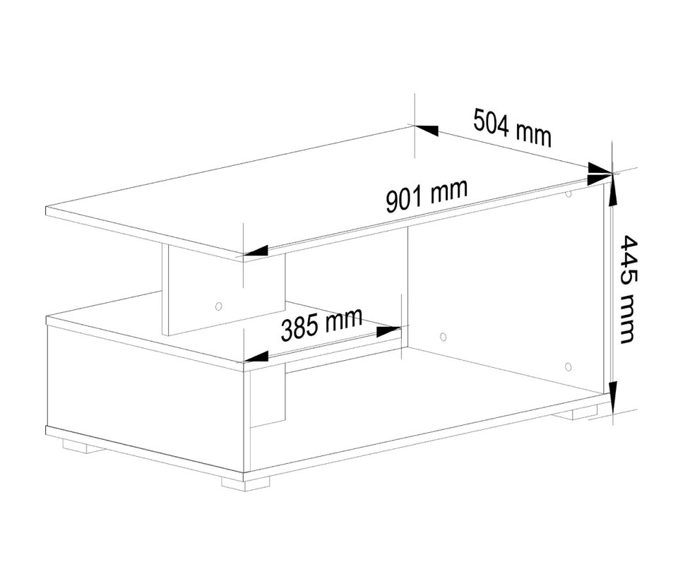 COFFEE BENCH PIN WHITE