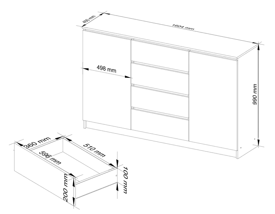 KOMODA K160 2D 4SZ CLP VENGE