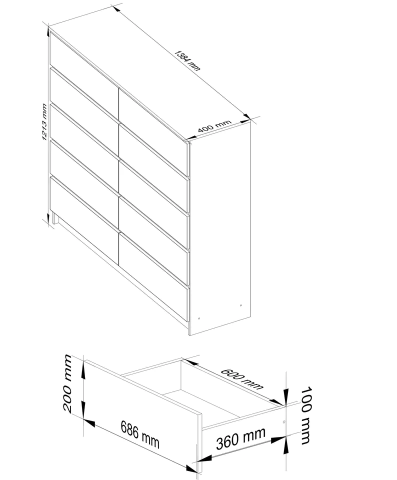 KOMODA K140 10SZ CLP VENGE / SONOMA