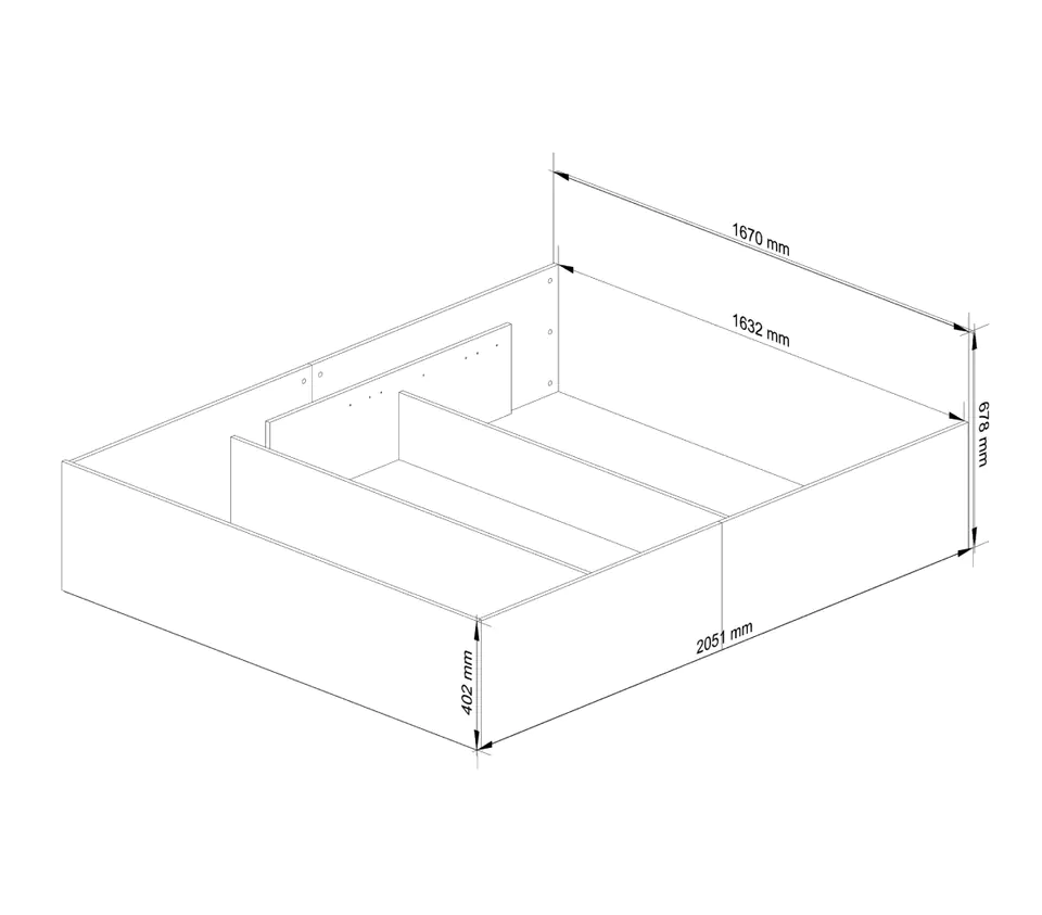 ŁÓŻKO PODNOSZONE CLP 160x200 + MATERAC SONOMA