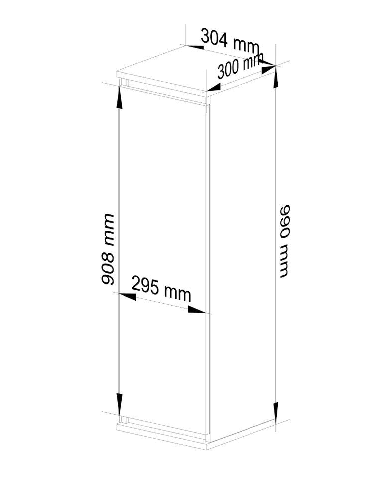 Display cabinet - Wall cabinet W 30 cm CLP White