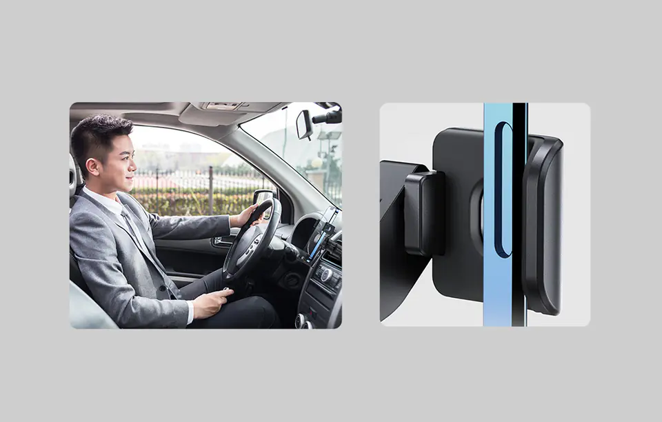 Baseus Lite Gravity Car Holder for Grille (Black)