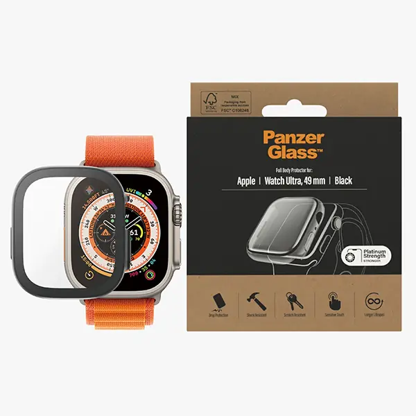 PanzerGlass Full Body Apple Watch Ultra49mm czarny/black 3678