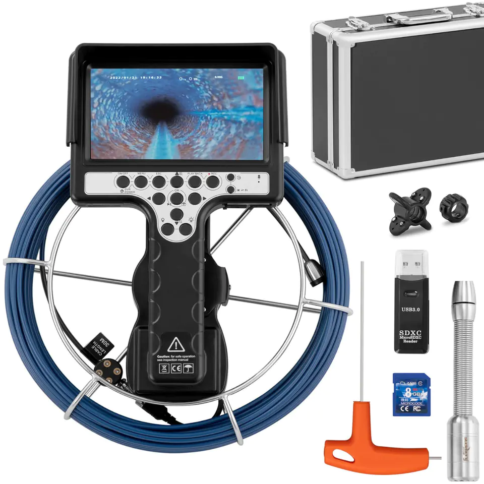 camera led usb 30 meter endoscope waterproof inspection 30m