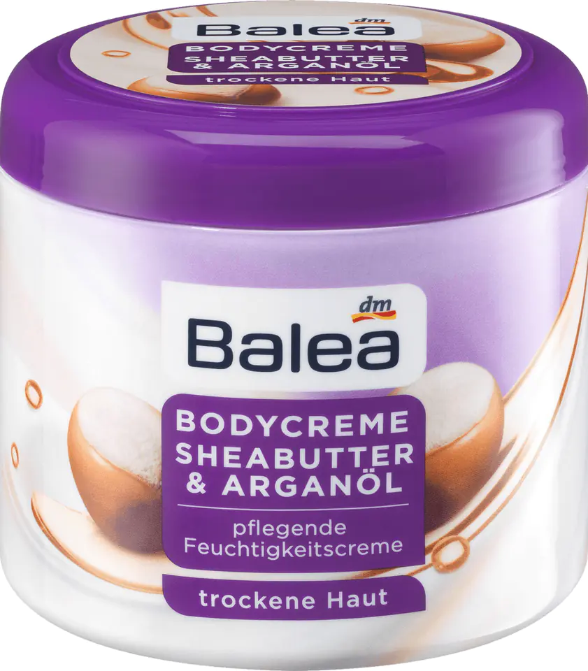 Balea Sheabutter& Arganöl Body Cream 500 ml Wasserman.eu