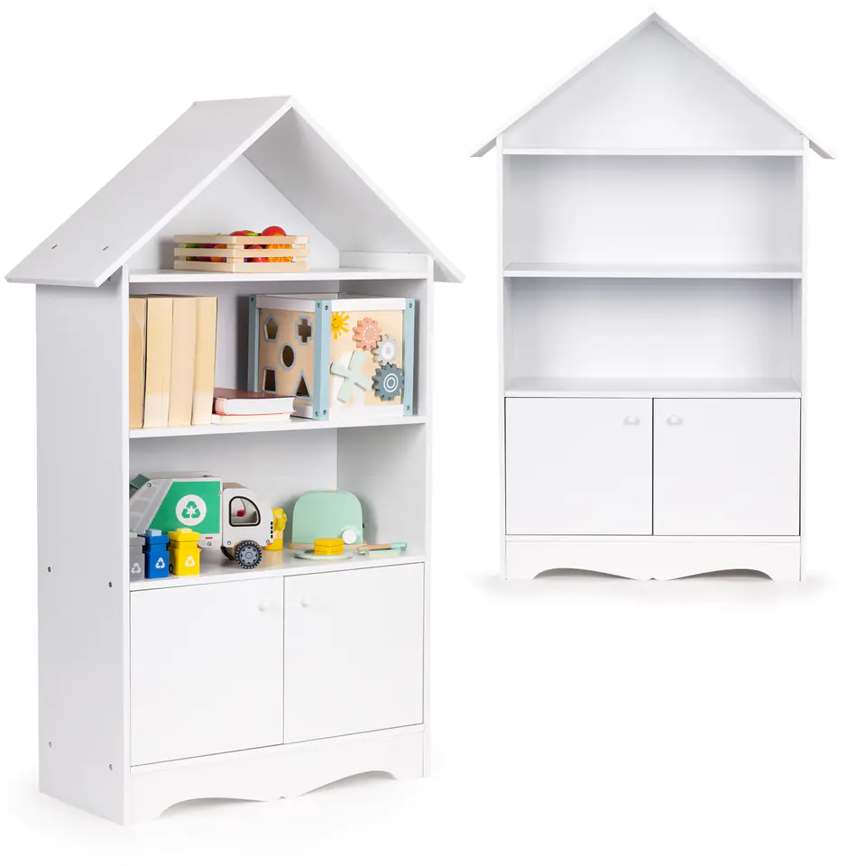 Shelving cabinet Toy house for children library Ecotoys