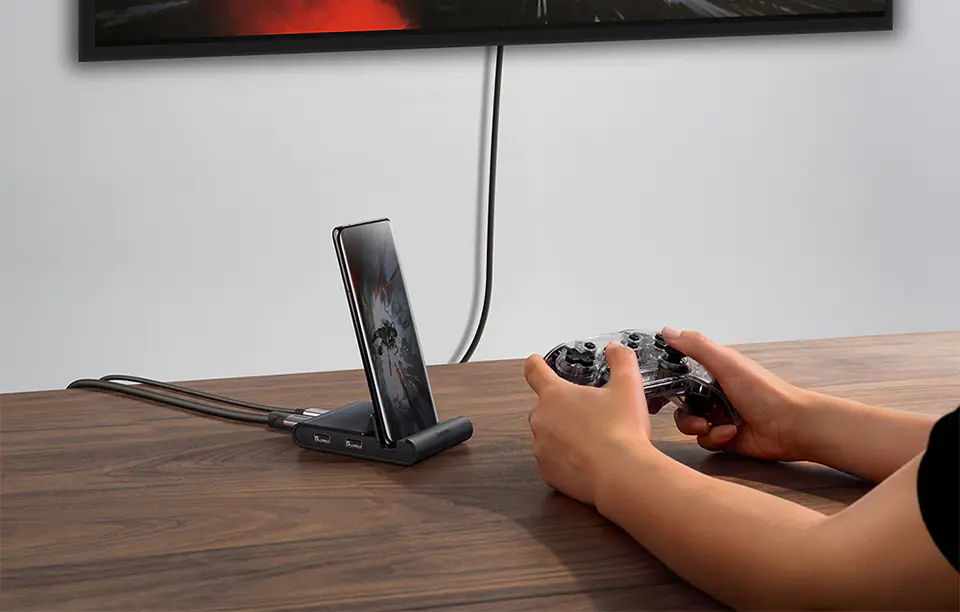 Docking station, USB-C HUB Baseus Mate Docking Pro for smartphones, PD, 100W (Black)