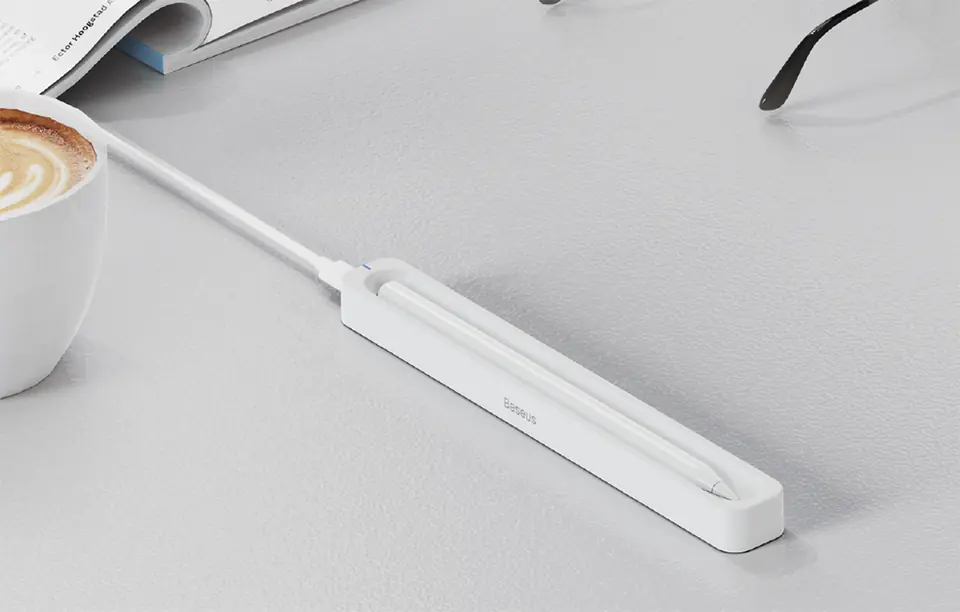 Baseus Smooth Writing Stylus Inductive Charging Case (White)