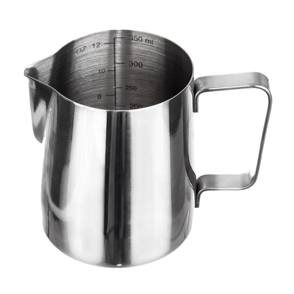 MILK JUG STEEL JUG FOR MILK FOAMING 350ml | Wasserman.eu