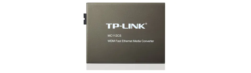 TP-LINK MC112CS network media converter 100 Mbit/s Single-mode Black