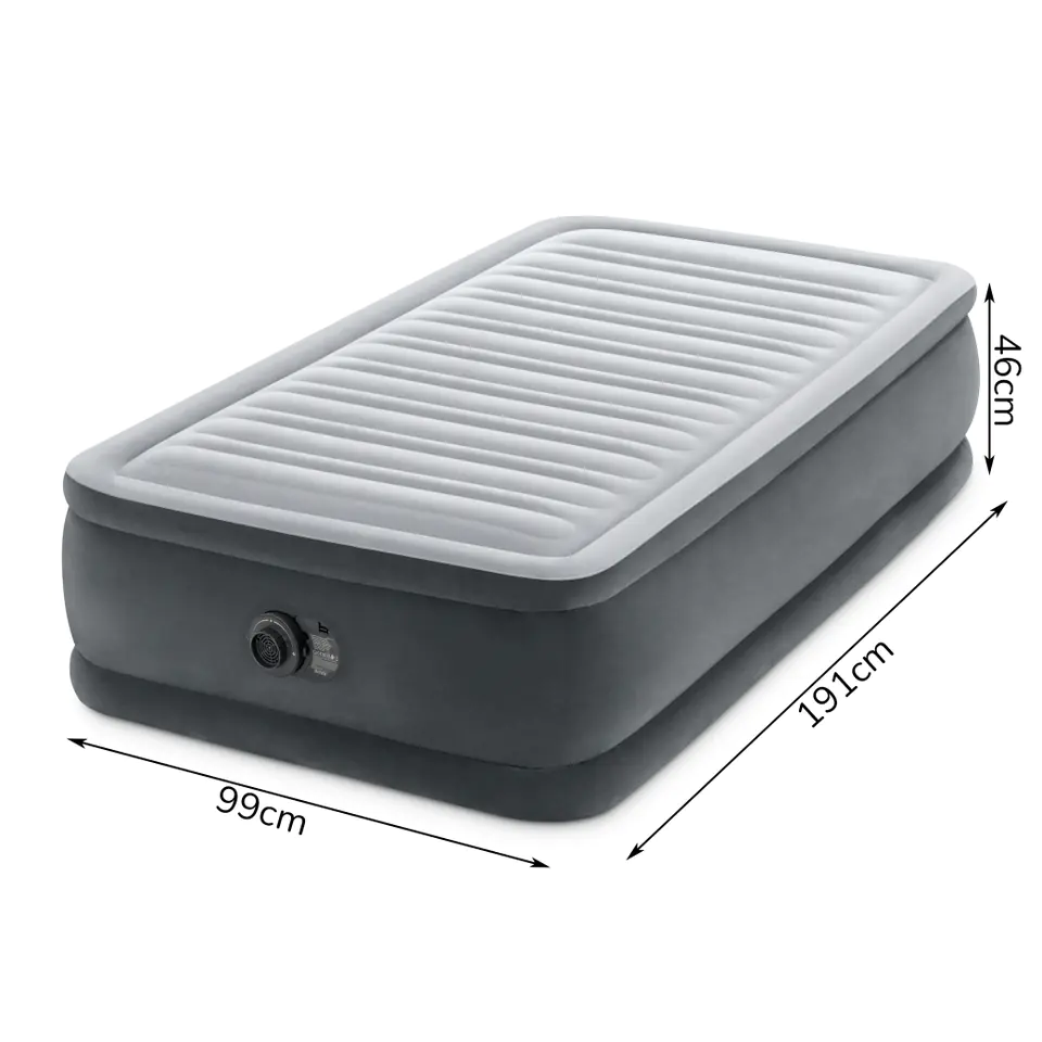 Air mattress 191x99cm with single pump Intex DELUXE 64412ND