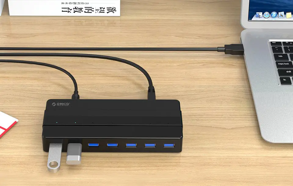 " Adapter Hub Orico 7xUSB 3.0 (czarny)"