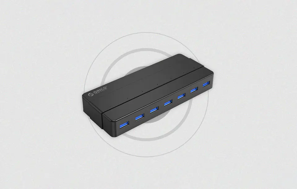 " Adapter Hub Orico 7xUSB 3.0 (czarny)"